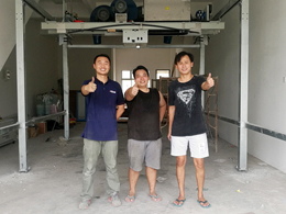 海外安装现场，杭州伟德体育安装工程师顺利抵达马来西亚柔佛州新山