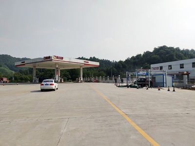 用户案例,镭豹360锐意型洗车机在安徽省池州市中兴加油站安装完成交付使用