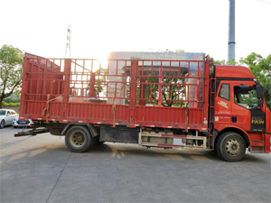 发货现场,镭翼DG仿形高压无接触洗车机发往江苏省宿迁市天猫养车幸福南路店