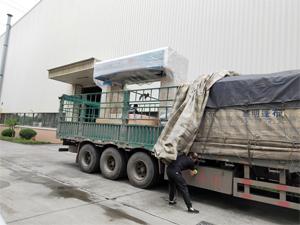 发货现场,镭翼DG仿形高压无接触洗车机发往黑龙江五常市速孚石化加油站