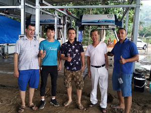 海外用户案例:两台镭豹360炫彩型洗车机在东帝汶首都帝力安装完成投入使用