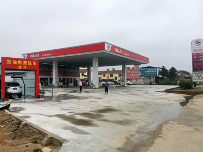 客户满意加好评,镭鹰S90洗车机在河南省信阳市罗山县老虎山加油站安装完成交付使用