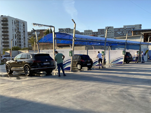 阳春三月签约不断，罗马尼亚客户GROZA订购一台360锐意型全自动无接触洗车机