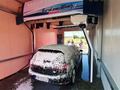 海外用户案例,镭豹360极速型洗车机在塞尔维亚塞尔维亚Topola镇安装完成投入使用