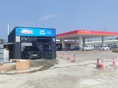 用户案例，镭翼SG仿形洗车机在广东省惠州市中国石油大岭加油站安装完成投入使用