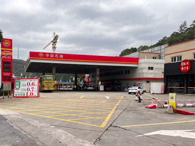 用户案例，镭翼SG仿形洗车机在广东省惠州市中国石油上排加油站安装完成投入使用