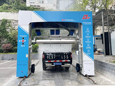 用户案例，镭翼DG仿形洗车机在湖北省宜昌市某单位安装完成交付使用