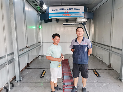 用户案例，镭豹360Win5型洗车机在湖北省仙桃市安装完成交付使用