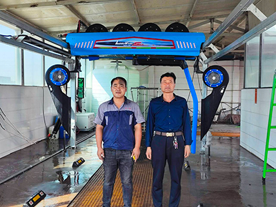 用户案例，镭鹰S90旗舰型洗车机在陕西省榆林市定边县三边加油站安装完成