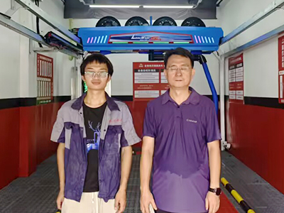 用户案例，镭鹰S90旗舰型洗车机在广东省广州市速喜得自助洗车安装完成交付使用