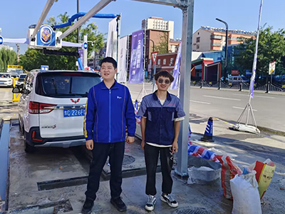 用户案例，镭鹰X1洗车机在河南省洛阳市艾森加油站安装完成交付使用