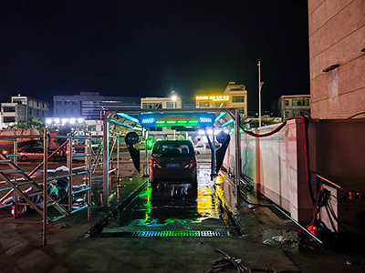 用户案例，镭鹰S90旗舰型洗车机在广东省惠州市博罗县加油站安装完成交付使用