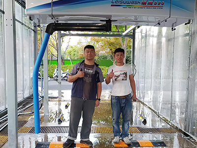用户案例，镭鹰S90洗车机在江苏省无锡市金园洗车行安装完成交付使用