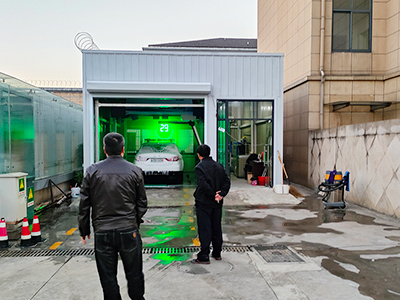 用户案例，镭豹360极速型洗车机在浙江省德清凌诚汽车服务安装完成交付使用