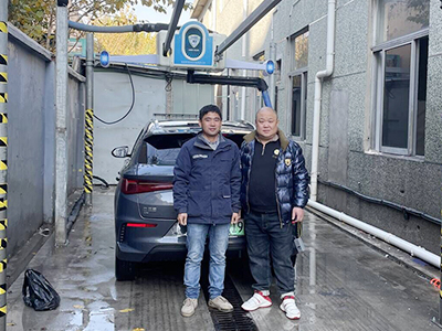 用户案例，镭鹰X1洗车机在江苏省常州市比亚迪4S店安装完成交付使用