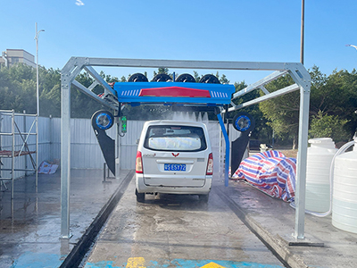 用户案例，镭鹰S90旗舰型洗车机在广东省清远市英红加油站安装完成交付使用