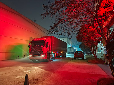 海外发货现场，四台镭豹360经典型全自动洗车机发往韩国大田市