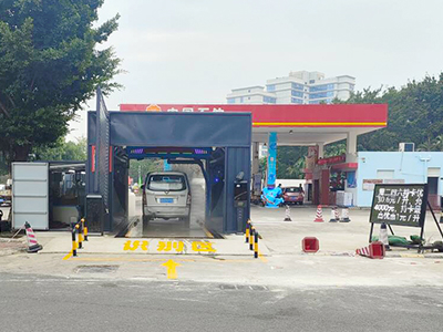 用户案例，镭鹰S90旗舰型洗车机在广东省汕头市汕汉加油站安装完成交付使用