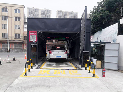 用户案例，镭鹰S90旗舰型洗车机在广东省阳江市城南加油站安装完成交付使用