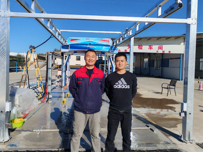 用户案例，镭翼SG仿形洗车机在甘肃省庆阳市平远机动车检测有限公司安装完成投入使用