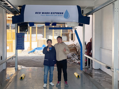 海外用户案例，LEISUWASH 360炫彩型洗车机在不丹帕罗市安装完成交付使用