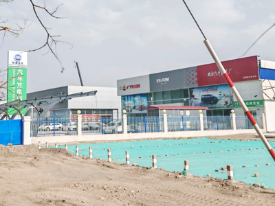 LEISUWASH S90旗舰型洗车机在甘肃省张掖市吉元佳和汽车销售公司安装完成交付使用