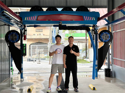 海外用户案例,LEISUWASH S90旗舰型自动洗车机在泰国宋卡省合艾市安装完成交付使用